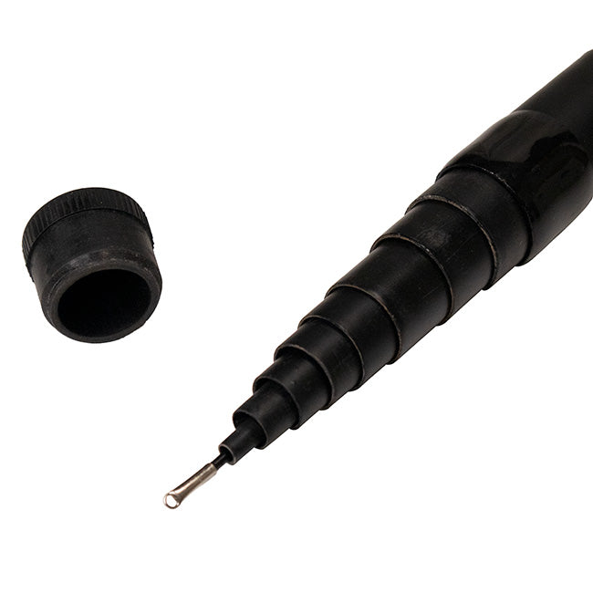 Jackite Fiberglass Telescoping Kite Pole, Black