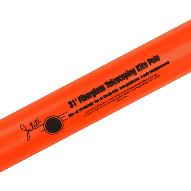 Jackite Fiberglass Telescoping Kite Pole, Orange